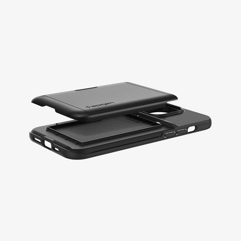 ACS04835 - iPhone 14 Pro Max Case Slim Armor CS in black showing the back